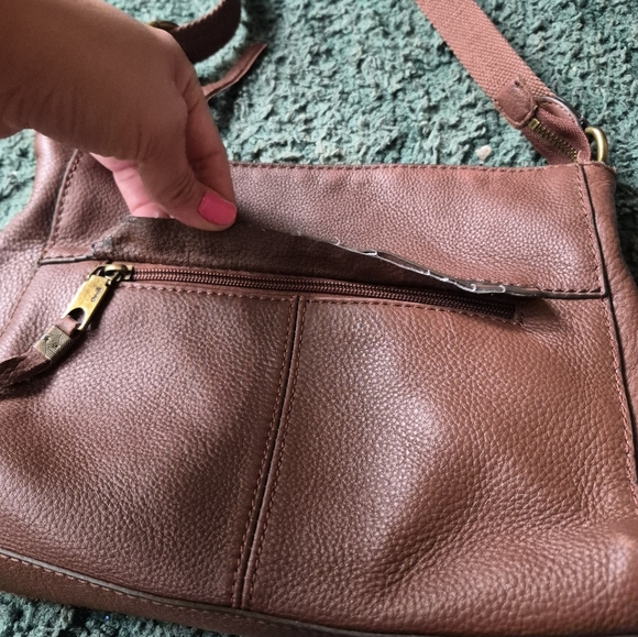 The Sak Brown Faux Leather Shoulder Bag - Picture 4 of 12